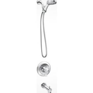Moen Meena Chrome Single Handle Moderne karbad og brusebadhane med h?ndsk?rentventil inkluderede 82618