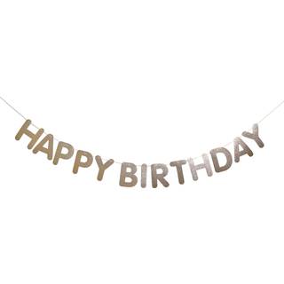 Paper Poetry Girlande Happy Birthday Glitter - Gold