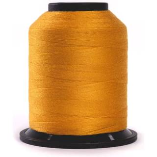 Finesse tråd solide farver | 100% polyester 3Ply 50WT | Trådkegler | 100% polyestertråd til quiltning og syning (guld 1 100 meter)