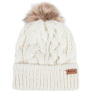Barbour Women's Penshaw Cable Beanie Cloud, OneSize