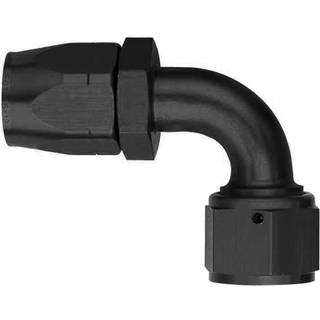 Aeroquip FCM1032 R?d og bl? aluminiumsanodiseret -06AN 90 -graders slangefitting