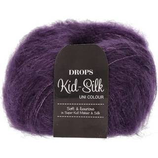 DROPS Kid-Silk Garn - 16 Mørk lilla