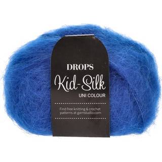 DROPS Kid-Silk Garn - 21 Koboltblå