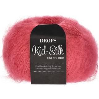 DROPS Kid-Silk Garn - 32 Hindbær