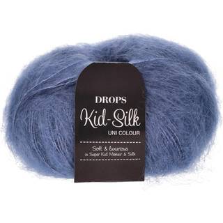 DROPS Kid-Silk Garn - 39 Stormblå