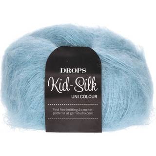 DROPS Kid-Silk Garn - 08 Lys jeansblå