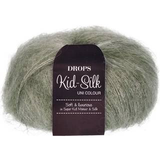 DROPS Kid-Silk Garn - 34 Salvie grøn