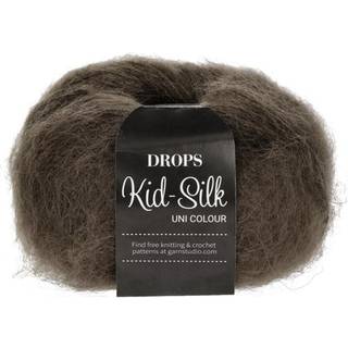 DROPS Kid-Silk Garn - 15 Mørkebrun