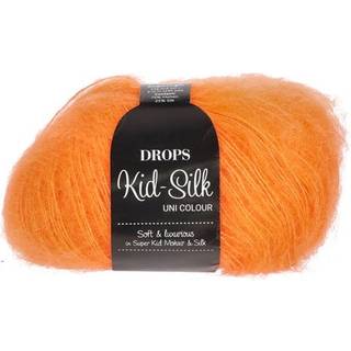 DROPS Kid-Silk Garn - 49 Elektrisk orange