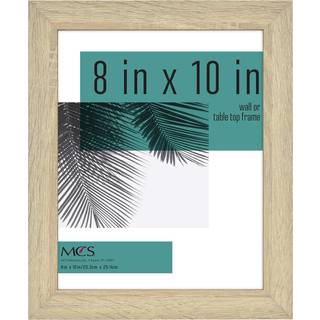 MCS Studio Gallery 8x10 Picture Frame Natural Woodgrain Vertical & Horizontal Wall Hanging & Easelch til Tapletop Display Rectangle Photo Frame t