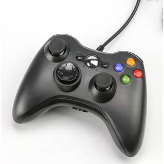 (Sort PC) USB-grænseflade Wired Game Controller til Xbox 360 Steam PC computerspil