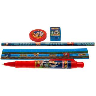 Sonic The Hedgehog 5-Piece Stationery Set Golden Rings