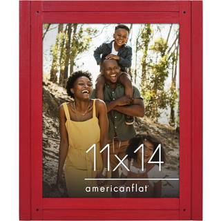 AmericanFlat 11x14 Billedramme med knust -resistent glas - Hampton -samling - n?d