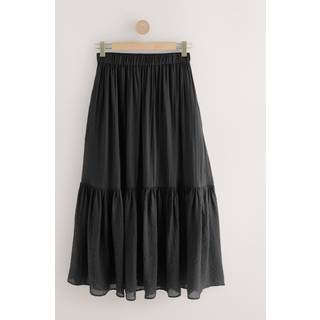 Next Black Modal Blend Maxi Skirt - EU 34 (UK 6)