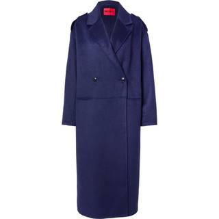 Oversize fit frakke med dobbeltradet lukning