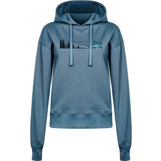 GreenBomb Women's Nature Hike Mountains Flipper Pullover Hoodie Damer størrelse M farve blå