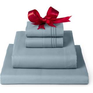 Mellanni Twin XL Sheet Set - 4 -delt ikonisk samling sengetøj (inklusive 2 pillowcases) 16 -tommer Deep Pocket Easy Care Extra Soft Cooling Sheet