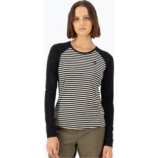 Mons Royale Women's Icon Merino Raglan L/S Merino-shirt Damer størrelse M farve sort