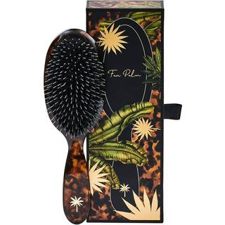 Fan Palm Hair Brush Medium - Turtle