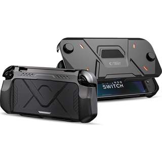 Nintendo Switch 2 Tech-Protect Carbonox-etui - sort