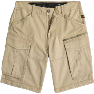 Rovic Zip Relaxed Shorts - Beige - Men