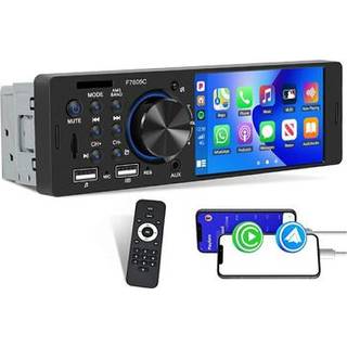 Bluetooth-bilstereo med berøringsskærm og CarPlay/Android Auto - SD, AUX, USB