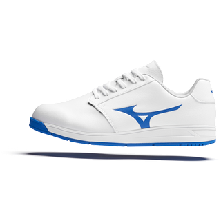Mizuno G-Style White/Baseball Blue 44,5 Golfsko til mænd