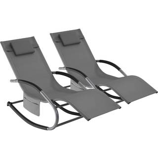 Havestol Taya, ergonomisk, svingfunktion - grå,Sæt med 2 stk.