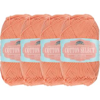 Jubileeyarn Cotton Select Yarn - Sport Weight - 50G/Skein - Tigerlily Orange - 4 Skeins