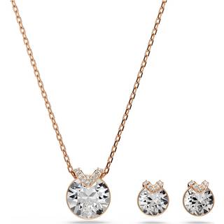 Bella V Set, Rundschliff, Weiß, Roségold-Legierungsschicht