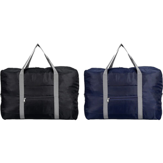 Lille Håndbagage Kabinetaske Sort og Mørkeblå til Ryanair, Wizz, Easyjet - Pakke med 2 stk