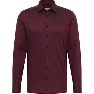 SLIM FIT Shirt in plum structured