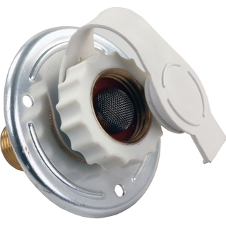 JR Produkter 62185 Aluminium City Water Flange - 1/2 """" MPT X 3/4 """"