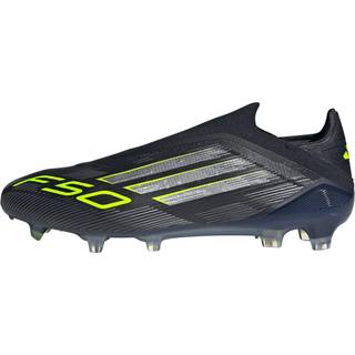 F50 Elite Laceless Firm Ground støvler - Core Black / Iron Metallic / Lucid Lemon - 46