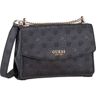 Guess Phoebe Peony Debossed Skuldertaske sort