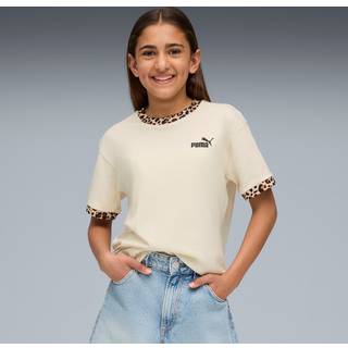 PUMA Essentials Graphic Animal Relaxed Tee Youth, Clothing, Alpine Snow, 15-16Y - Alpine Snow - 15-16Y