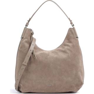 Coccinelle Rebekka Suede Hobo bag taupe