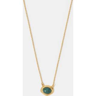Accessorize Accessorize 14ct Gold Irregular Aventurine Pendant Necklace
