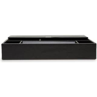 WOLF Heritage Valet Tray Black Leather 290402