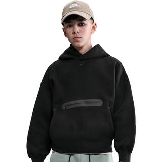 Nike Tech Fleece Oversized Hoodie Junior, Sort - 13-15Y