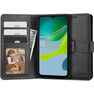 Motorola Edge 60 Fusion Tech-Protect Pung Cover med Magnet og Stativ - Sort