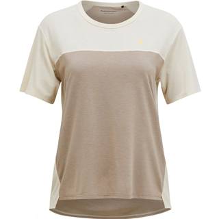 Peak Performance Women's Trail Wool Blend S/S Merino-shirt Damer størrelse M farve beige