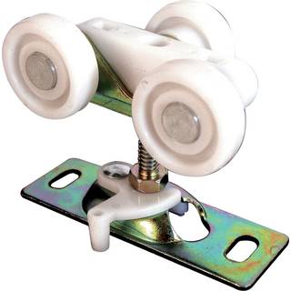 Prime-line N 6847 Pocket Door Roller Assembly 3/4 in. Flade plasthjul p? st?lbeslag (2 pakning)