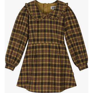 Molo Candice Kjole Med Lange Ærmer Highland Check  Highland Check 110/116 cm  Brun  110/116 cm  kvinde