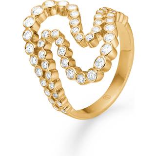 Mads Z Mira ring i 14 kt guld med diamanter
