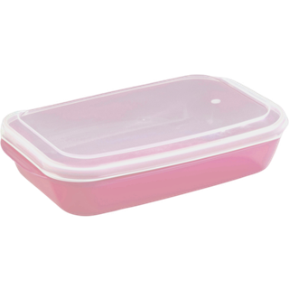 Madkasse Nordiska Plast Everyday Classic, transparent/gammelrosa, 1.1 liter