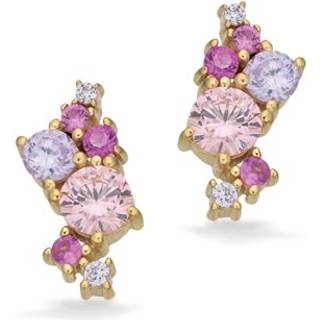 Scrouples SoHo SoHo øreringe multicolor cubic i forgyldt