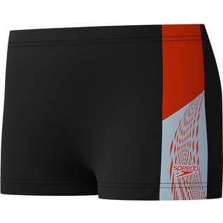 Boys' Dive Aquashort Black/Red - Orange