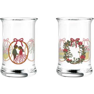 Holmegaard Christmas 2025 Lysestage 3 Cl 2-pak - Julepynt Glas Multi - 4800571