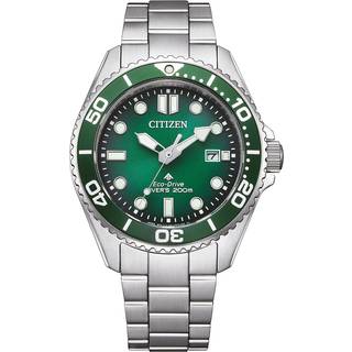Citizen BN0269-50W Promaster Eco-Drive Herrenuhr 20 bar Stahl/Grün